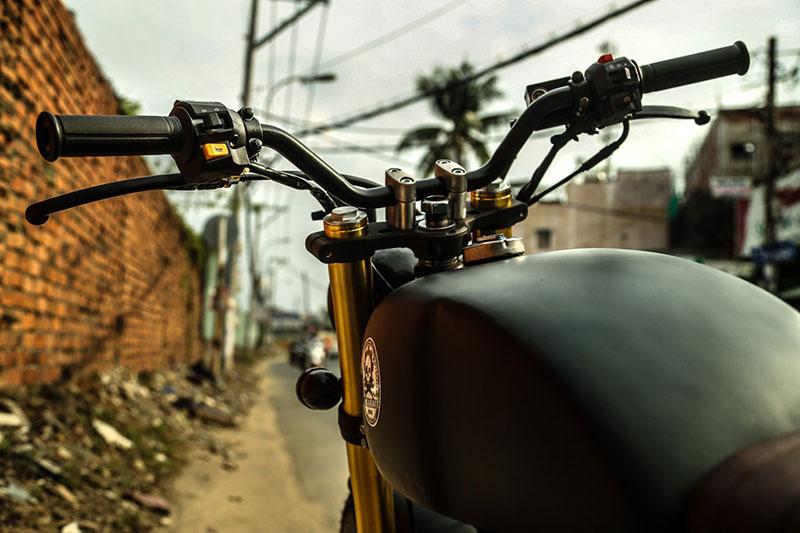 Suzuki GN125 độ phong cách tracker của biker Sóc Trăng